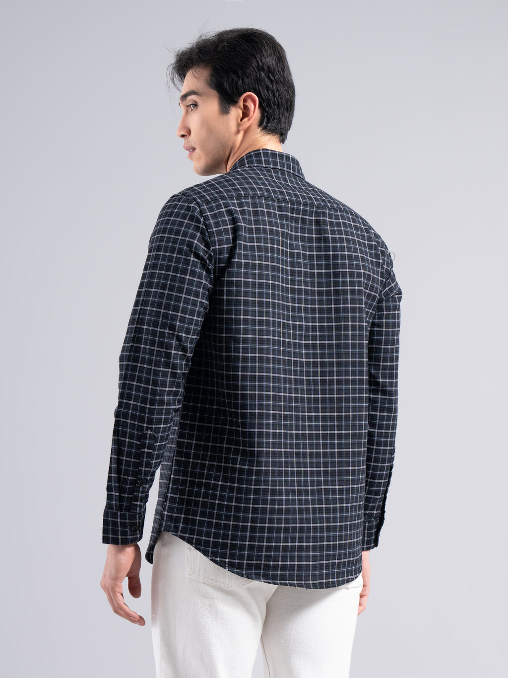 Classic Check Cotton Shirt – Blue